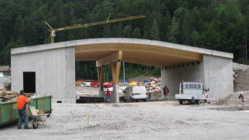 Chiemgau-Arena Holzbetonverbundbrcke bei Ruhpolding (IDE 1490)